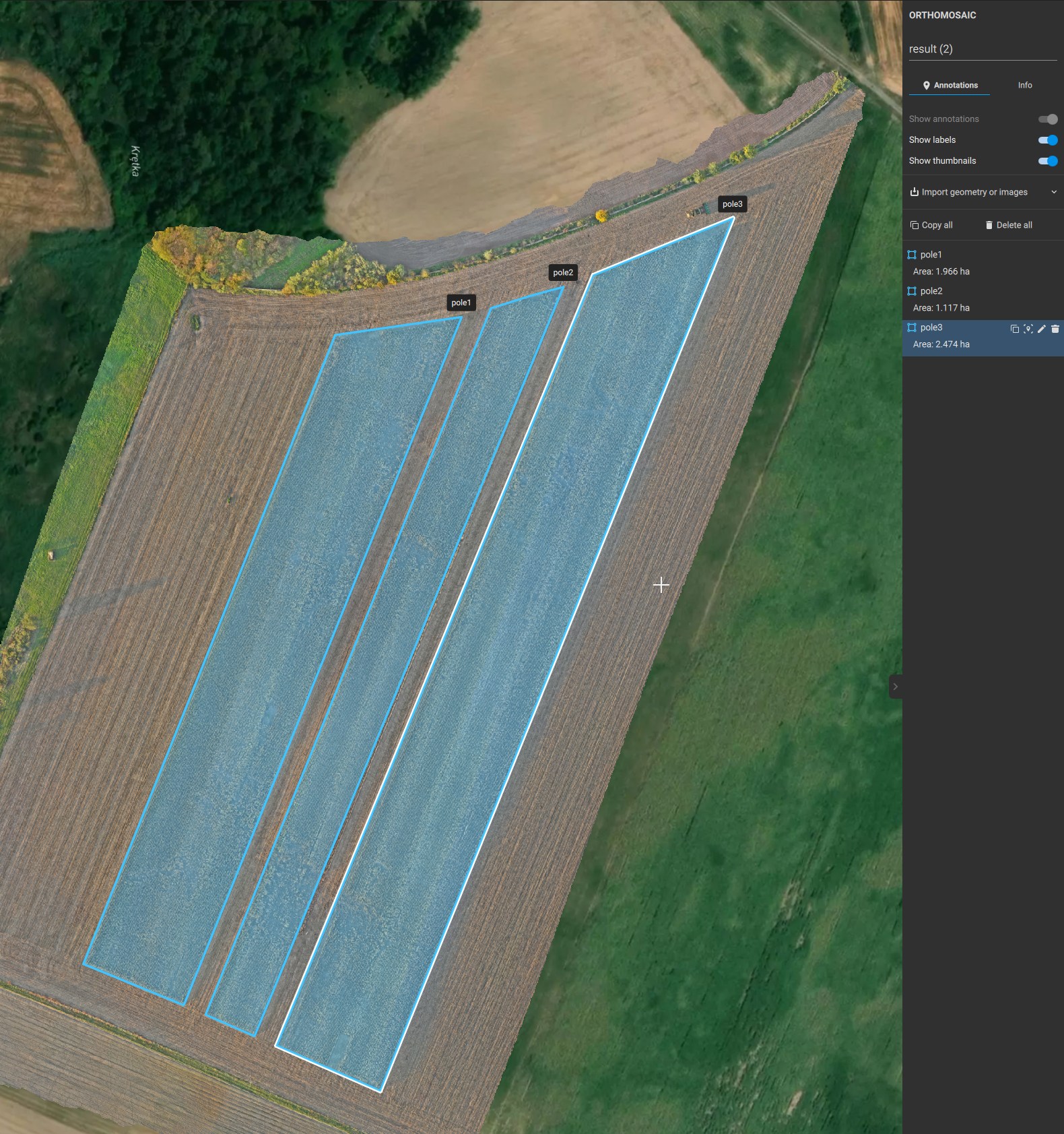 Agrokopter analiza szkód łowieckich