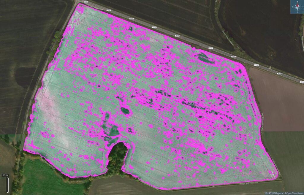 Agrokopter zmienne dawkowanie