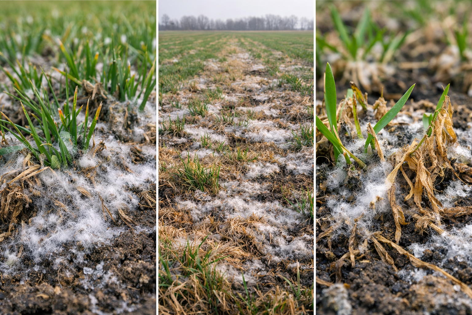 agrokopter pleśń śniegowa zwalczanie dronami rolniczymi