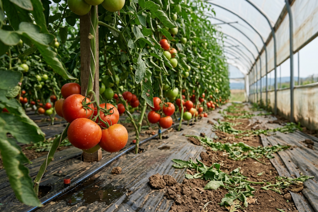 cieniowanie tuneli foliowych oparzenia liści